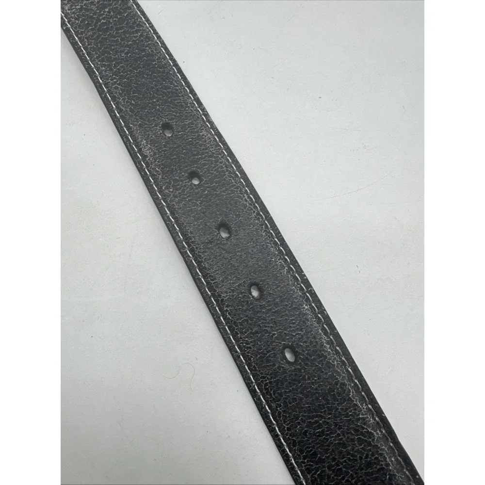 Nocona Men's Western  Classic Leather Gray Belt With Silver Buckle 36 Western